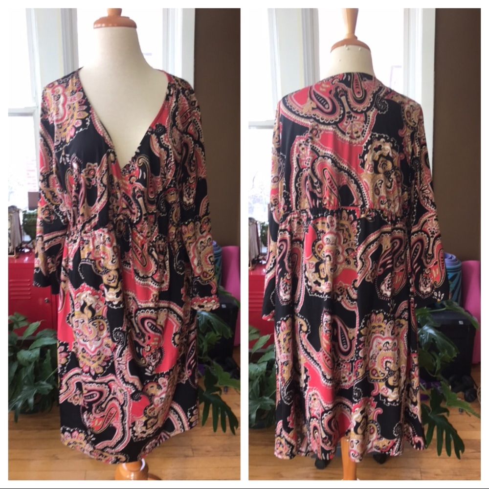 INC Multi color dress size 0X